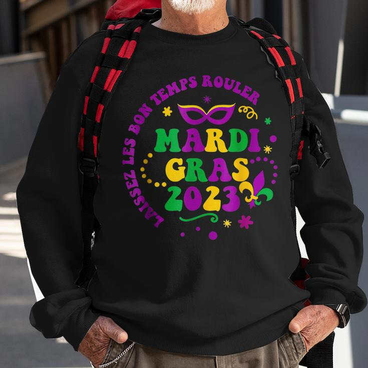 Mardi Gras 2023 Laissez Les Bons Retro Tuesday Fat V2 Sweatshirt Gifts for Old Men