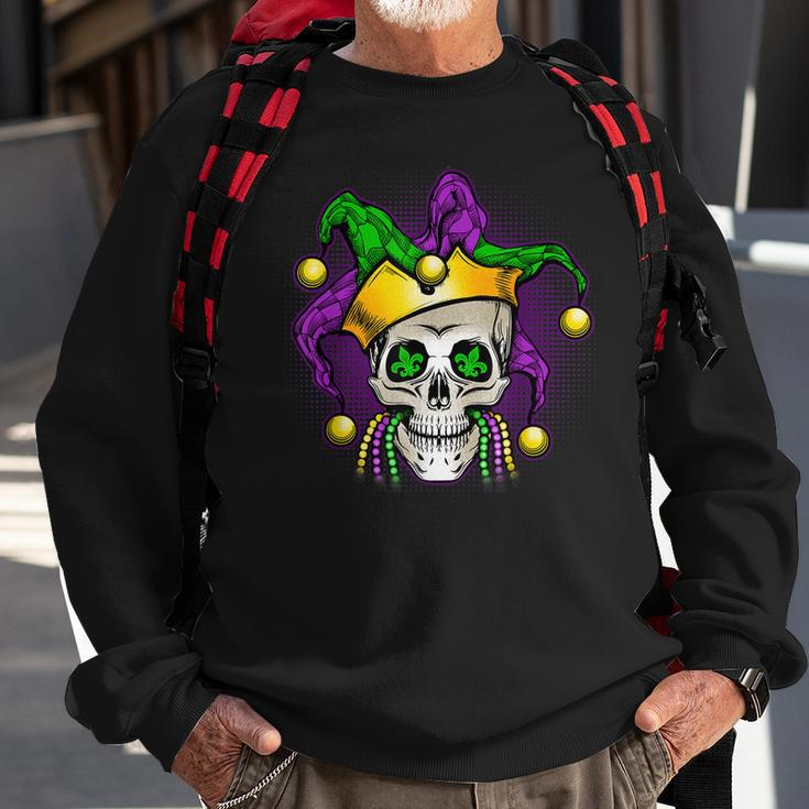 Mardi Gras Skull New Orleans Louisiana Mobile Alabama 2023 Sweatshirt Gifts for Old Men