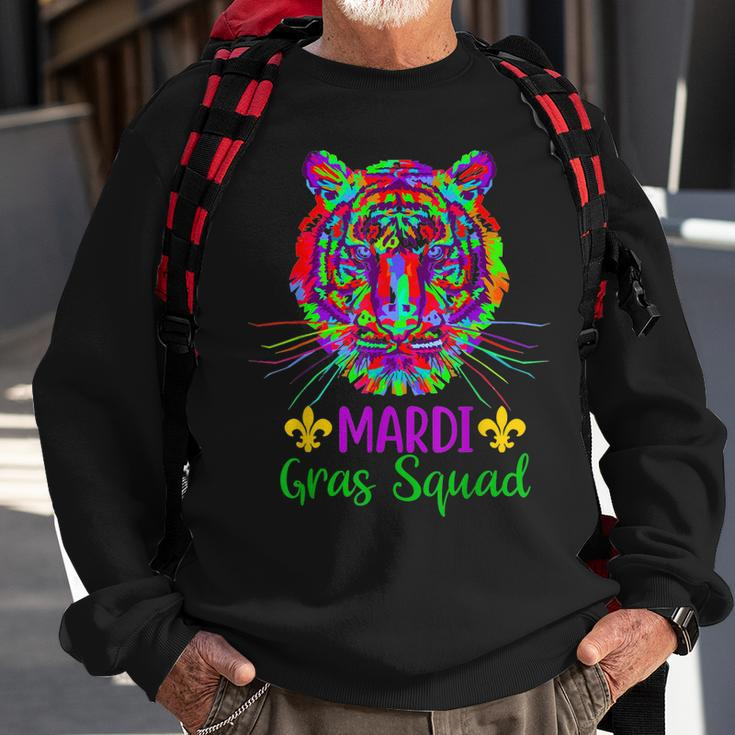 Mardi Gras Squad Funny Tiger Sweatshirt Gifts for Old Men