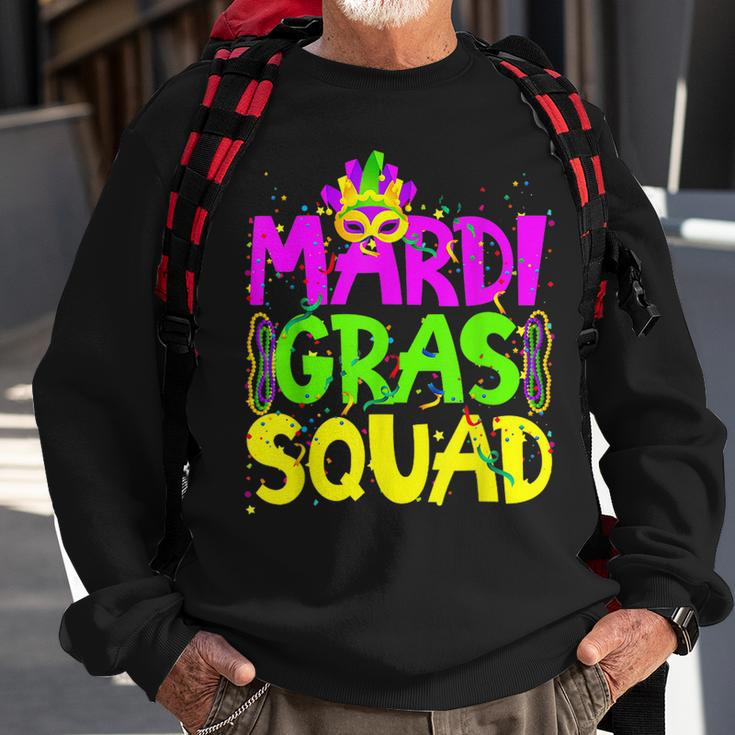 Mardi Gras Squad Party Costume Outfit - Funny Mardi Gras Sweatshirt Gifts for Old Men