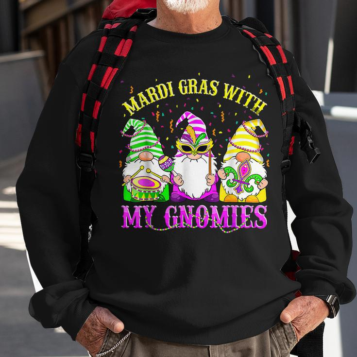Mardi Gras With My Gnomies 2023 Love Mardi Gras Costume Love Sweatshirt Gifts for Old Men