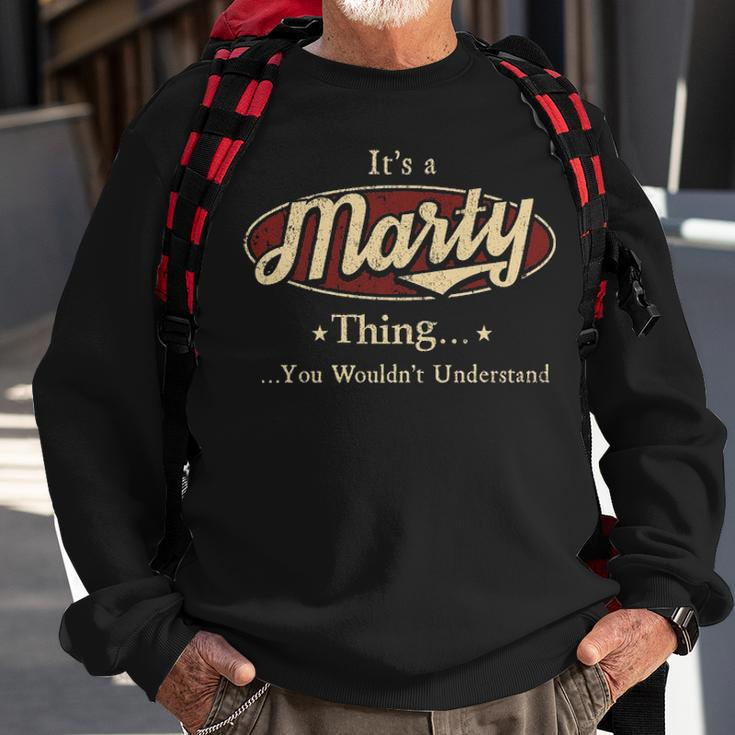 Marty Personalized Name Gifts Name Print S With Name Marty Sweatshirt Gifts for Old Men