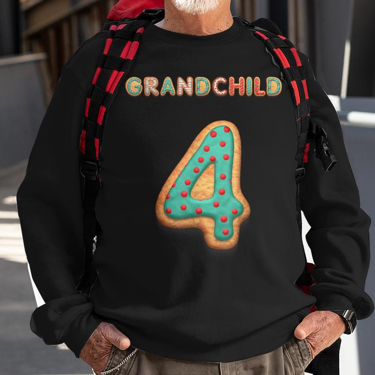 Matching Grandchild Number Christmas Pajamas 4  Men Women Sweatshirt Graphic Print Unisex Gifts for Old Men