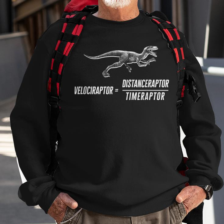 Math Geek Dinosaur Velociraptor Equation V2 Sweatshirt Gifts for Old Men
