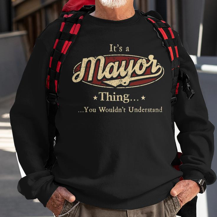 Mayor Personalized Name Gifts Name Print S With Name Mayor Sweatshirt Gifts for Old Men
