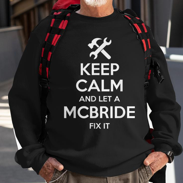 Mcbride Funny Surname Birthday Family Tree Reunion Gift Idea Sweatshirt Gifts for Old Men