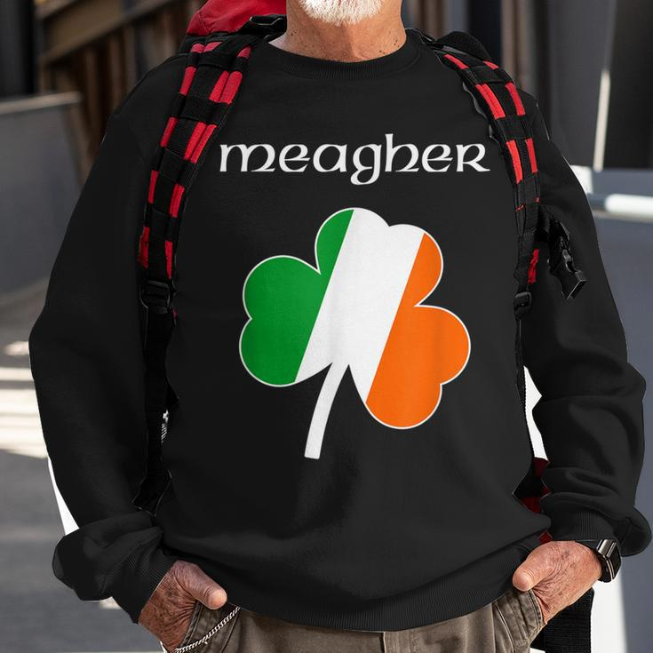 MeagherFamily Reunion Irish Name Ireland Shamrock Sweatshirt Gifts for Old Men