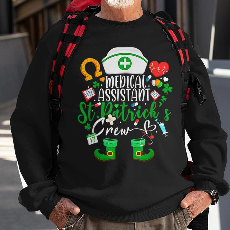 Medical Assistant St Patricks Day Nurse Crew Sweatshirt Gifts for Old Men