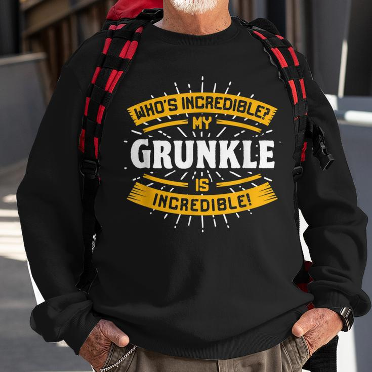 Mein Grunkle Ist Unglaublich Lustig Großonkel Humor Großonkel Sweatshirt Geschenke für alte Männer
