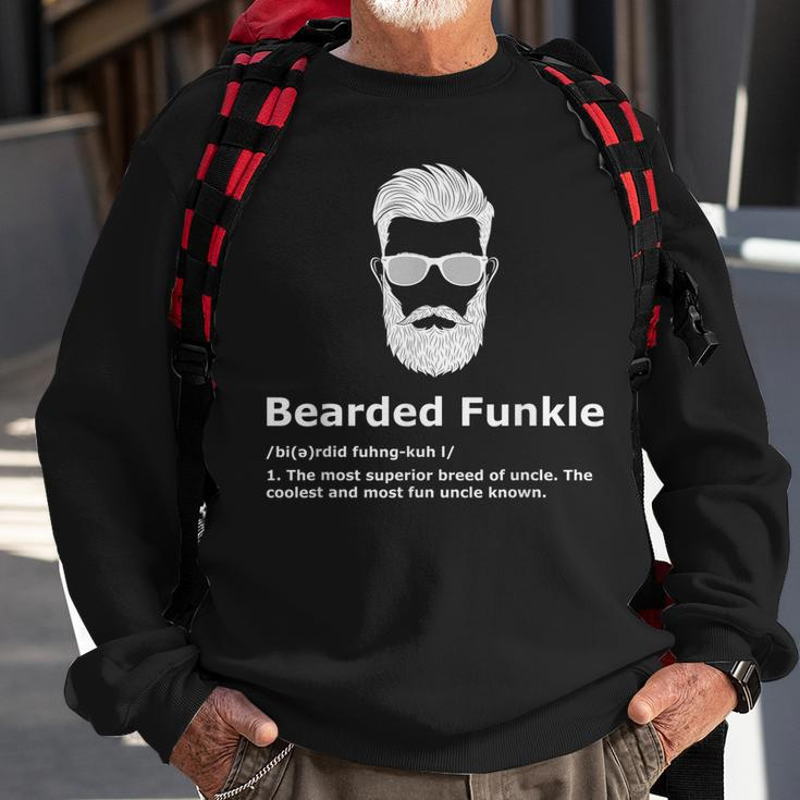 Mens Bearded Funkle Funny Uncle Definition Sweatshirt Gifts for Old Men