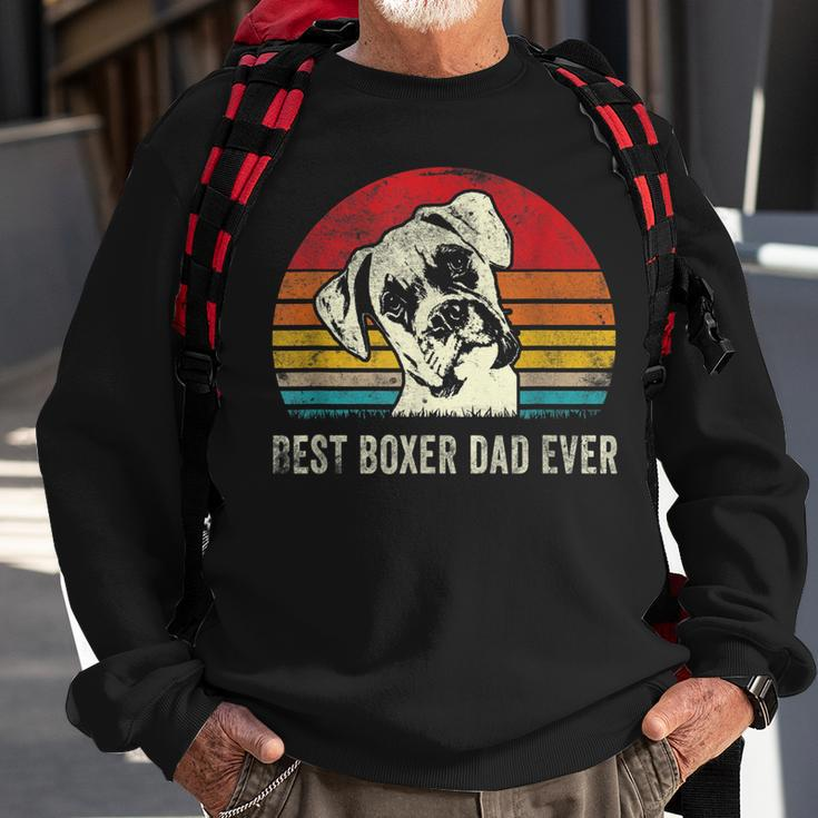 Mens Best Boxer Dad Ever Funny Boxer Dog Dad Fathers Day Gift Sweatshirt Gifts for Old Men