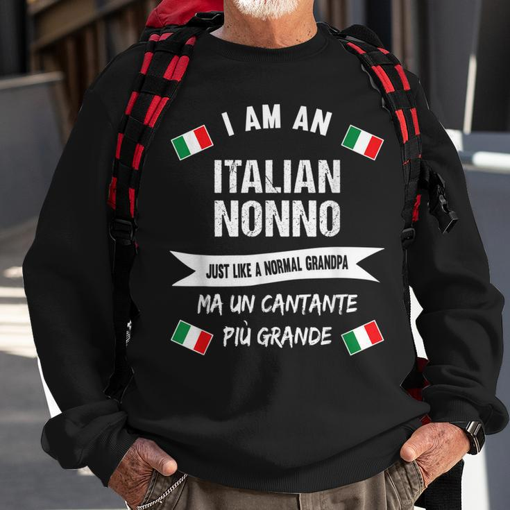 Mens Best Italian Nonno - Great Italian Grandpa And Singer Sweatshirt Gifts for Old Men