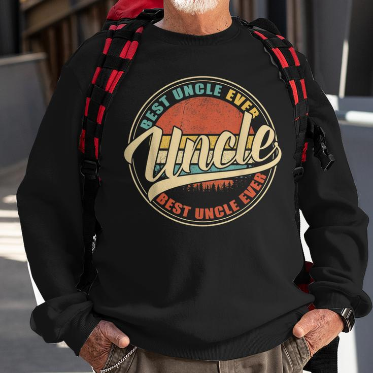 Mens Best Uncle Ever Vintage Retro Funny Gifts Dad Papa Grandpa Sweatshirt Gifts for Old Men