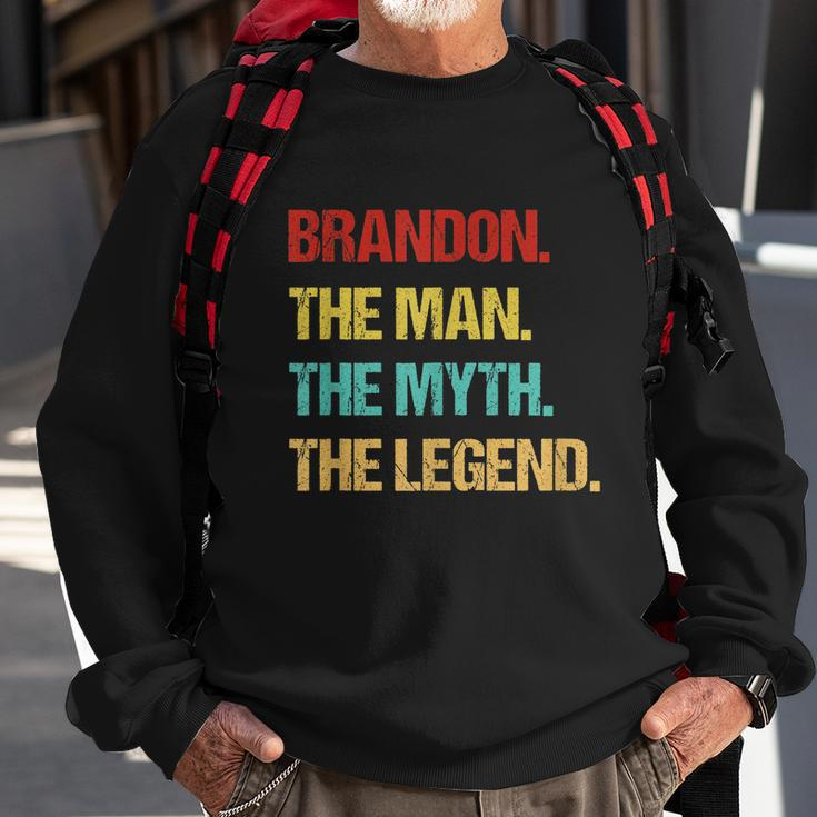 Mens Brandon The Man The Myth The Legend V2 Sweatshirt Gifts for Old Men