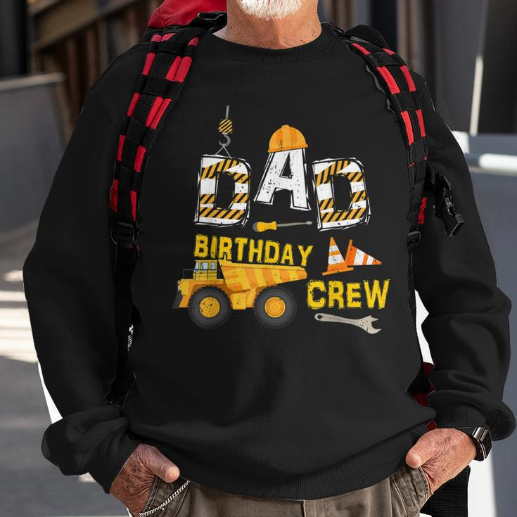 Mens Dad Birthday Crew Funny Construction Birthday Party  Sweatshirt Gifts for Old Men