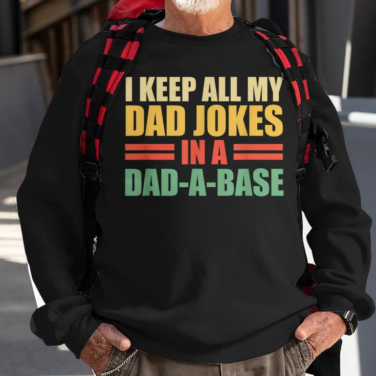Mens Dad Joke Funny Father Vintage Sweatshirt Gifts for Old Men
