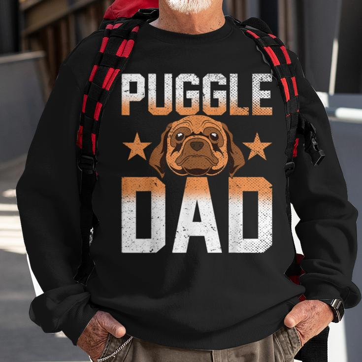 Mens Dog Lover Fathers Day Puggle Dad Pet Owner Animal Puggle Sweatshirt Gifts for Old Men