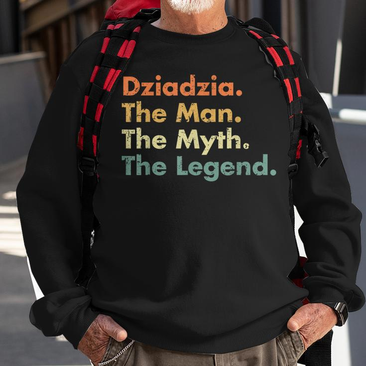 Mens Dziadzia Man Myth Legend Father Dad Uncle Idea Sweatshirt Gifts for Old Men