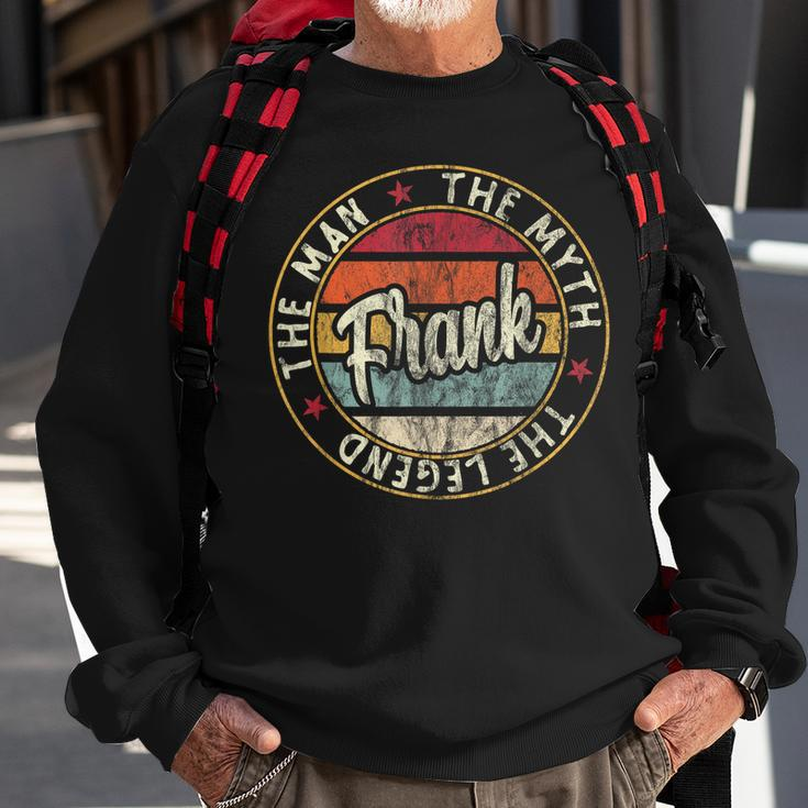 Mens Frank The Man The Myth The Legend First Name Dad Gifts Sweatshirt Gifts for Old Men
