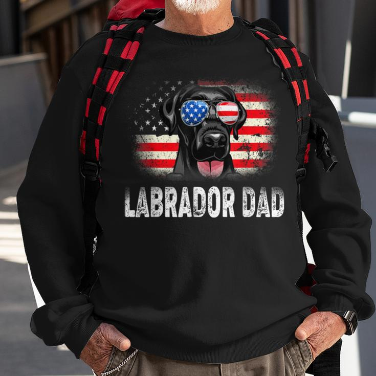 Mens Fun Labrador Dad American Flag Father’S Day Bbmxzvq Sweatshirt Gifts for Old Men