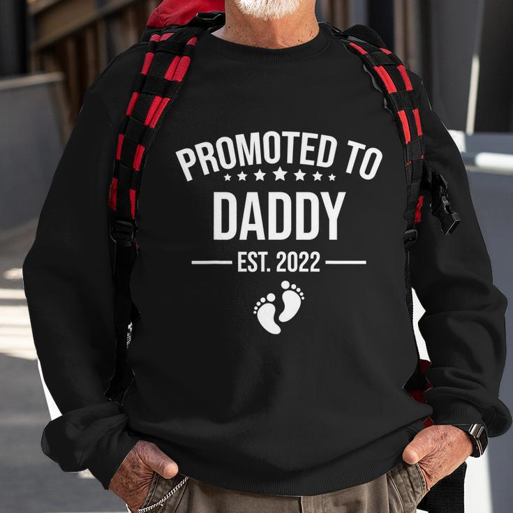 Mens Funny 1St Time Dad Est 2022 New First Fathers Hood Day Cool Gift Sweatshirt Gifts for Old Men