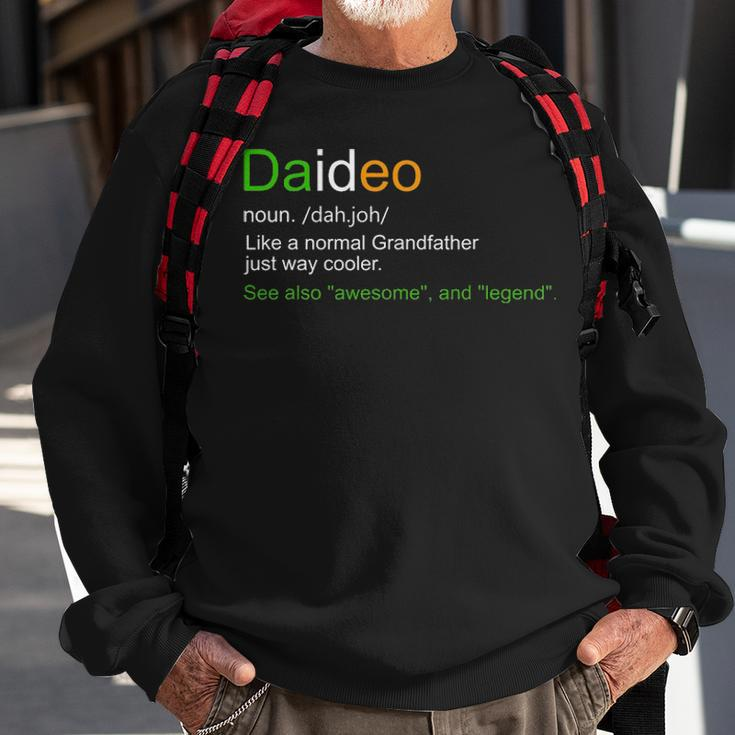 Mens Funny Daideo Ireland Grandfather Grandpa Definition Sweatshirt Gifts for Old Men