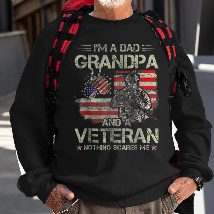 Mens Funny Im A Dad Grandpa Veteran Us Dad Gift Fathers Day Sweatshirt Gifts for Old Men