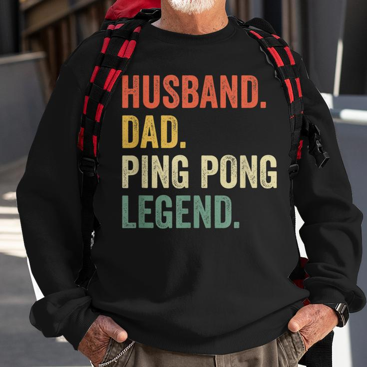 Mens Funny Ping Pong Husband Dad Table Tennis Legend Vintage Sweatshirt Gifts for Old Men