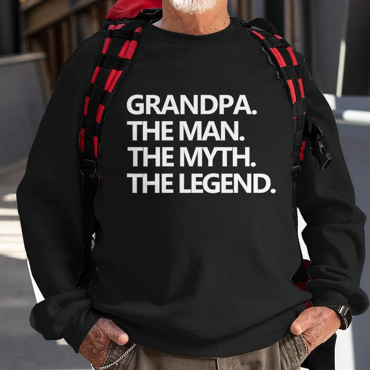 Mens Grandpa The Man The Myth The Legend Fathers Day Men Tshirt Sweatshirt Gifts for Old Men
