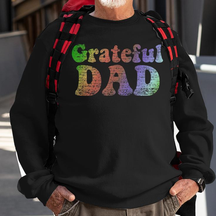 Mens Grateful Dad Vintage Fathers Day Gift Sweatshirt Gifts for Old Men