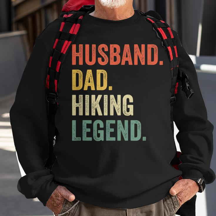 Mens Hiker Husband Dad Hiking Legend Vintage Funny Outdoor Sweatshirt Gifts for Old Men