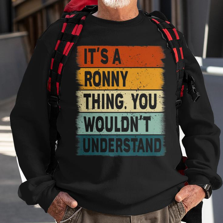 Mens Its A Ronny Thing - Ronny Name Personalized Sweatshirt Gifts for Old Men