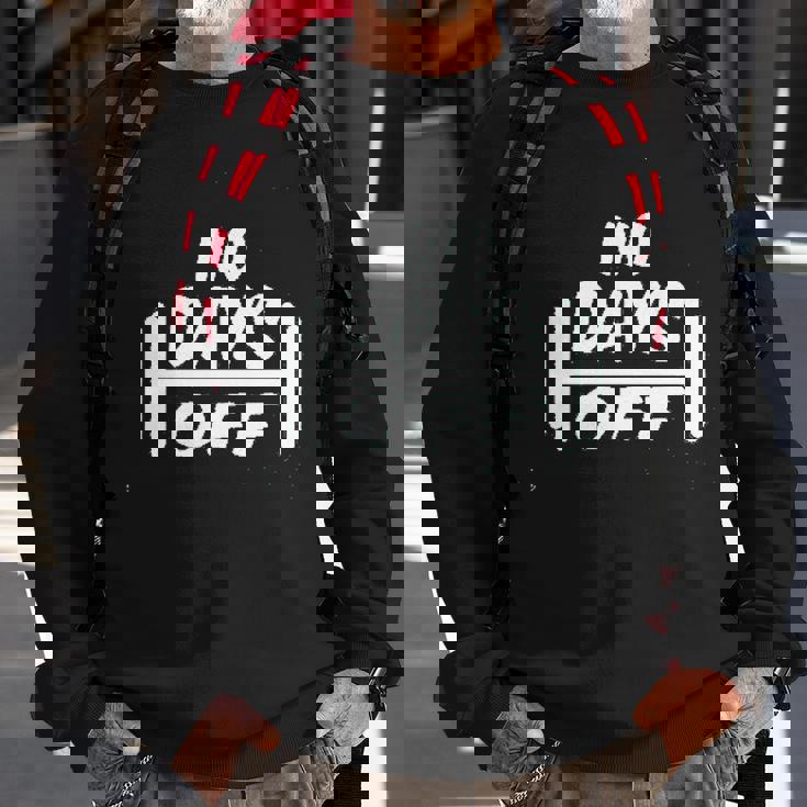 Mens No Days Off Dumbbells Green Men Women Sweatshirt Graphic Print Unisex Gifts for Old Men Mens No Days Off Dumbbells Green Men Women Sweatshirt Graphic Print Unisex Gifts for Old Men