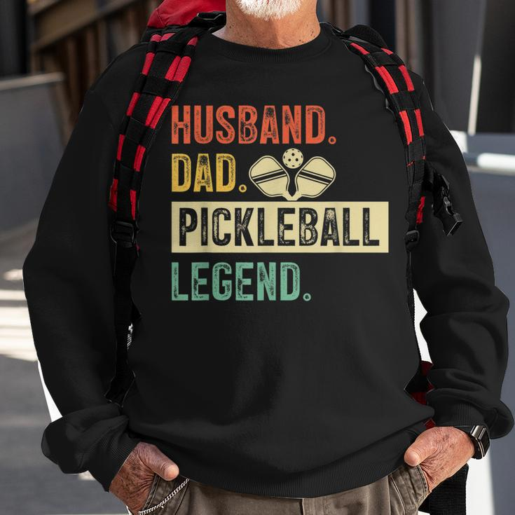Mens Pickleball Funny Husband Dad Legend Vintage Fathers Day Sweatshirt Gifts for Old Men