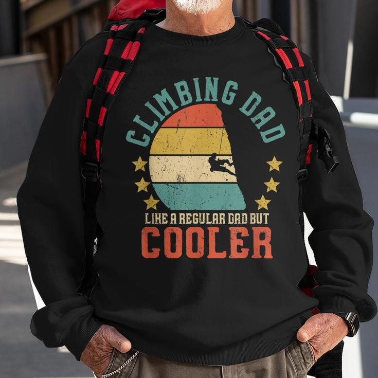 Mens Rock Climbing Dad Vintage Mountain Climber Fathers Day Gift Sweatshirt Gifts for Old Men