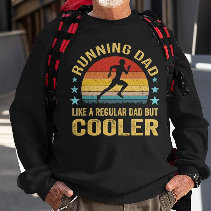 Mens Running Dad - Funny Marathon Runner Fathers Day Gift Sweatshirt Gifts for Old Men