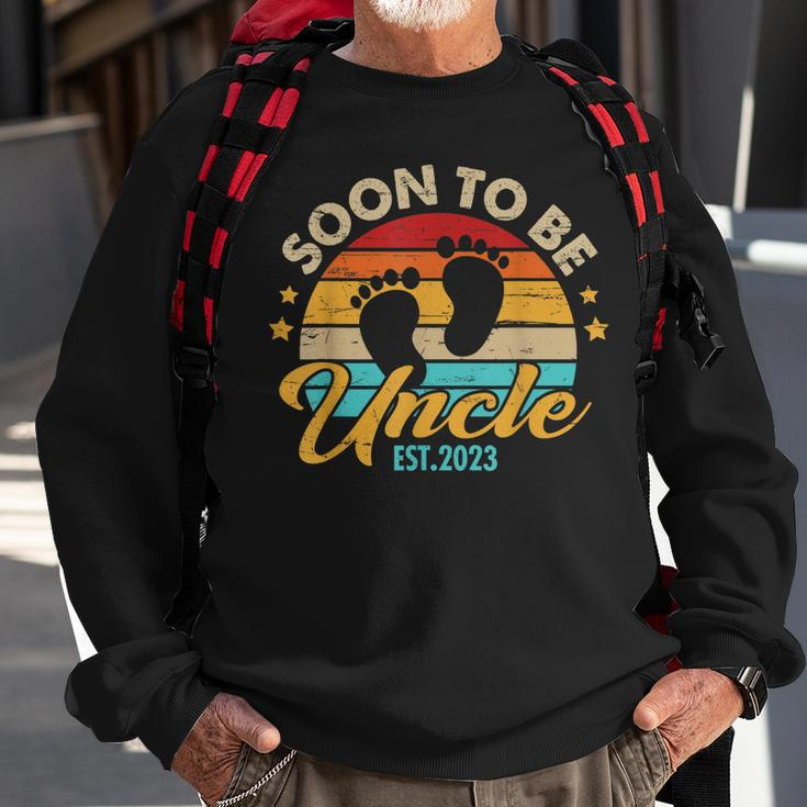 Mens Soon To Be Uncle 2023 Fathers Day First Time Dad Pregnancy Sweatshirt Gifts for Old Men