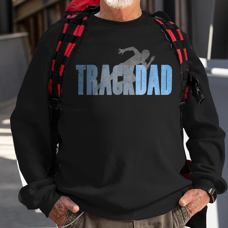 Mens Track Dad Track & Field Runner Cross Country Running Father Sweatshirt Gifts for Old Men