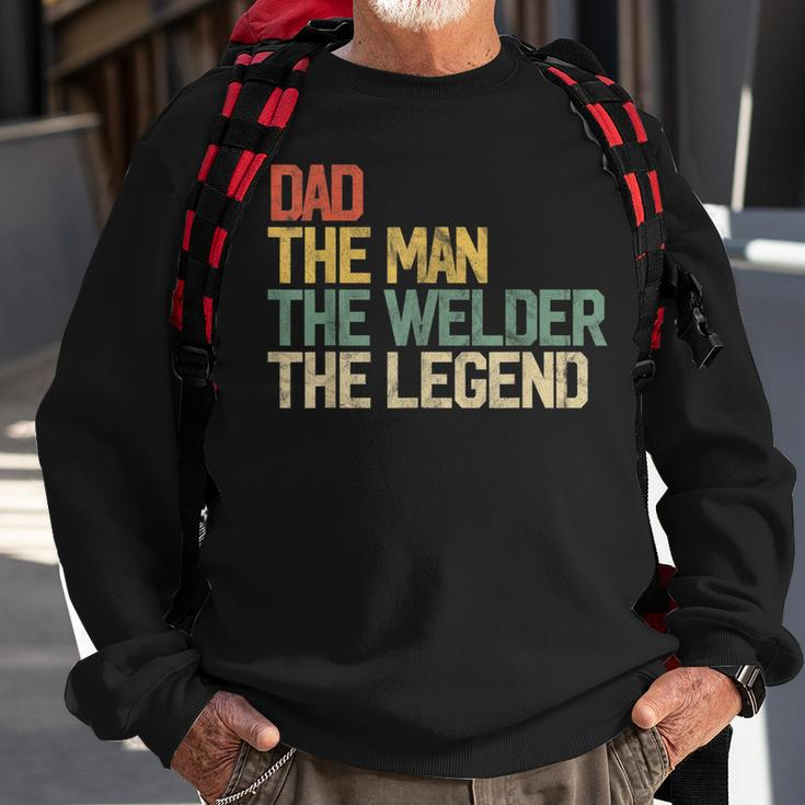 Mens Vintage Dad Man Welder Legend Gift Welding Father Weld Daddy Sweatshirt Gifts for Old Men