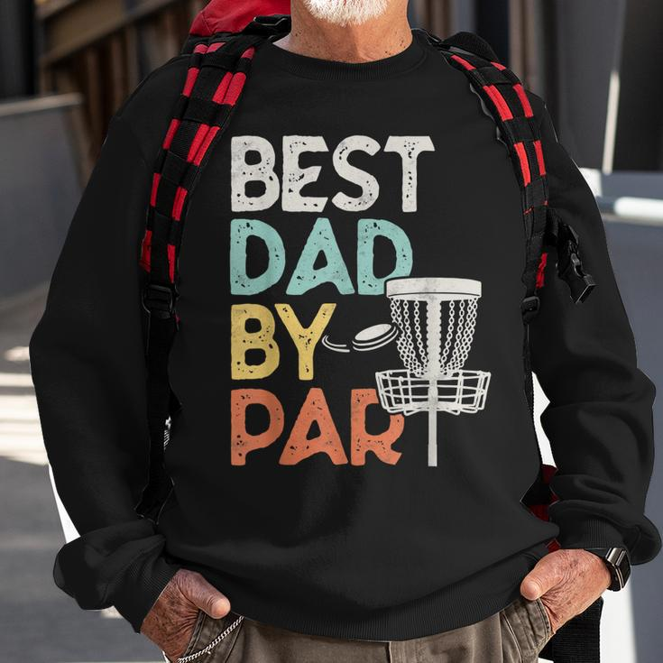 Mens Vintage Funny Best Dad By Par - Disk Golf Dad Sweatshirt Gifts for Old Men