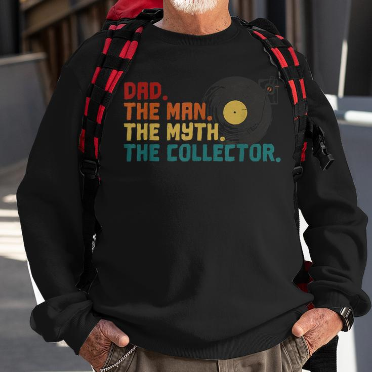 Mens Vinyl Dad Man Myth The Retro Record Collector Vintage Music Sweatshirt Gifts for Old Men