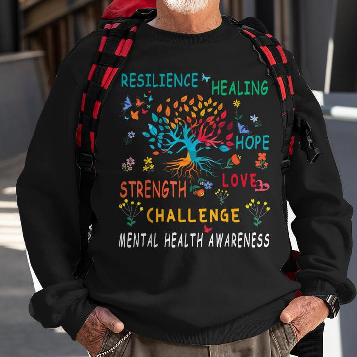 Mental Health Awareness Tree Of Life Hope Sweatshirt Gifts for Old Men