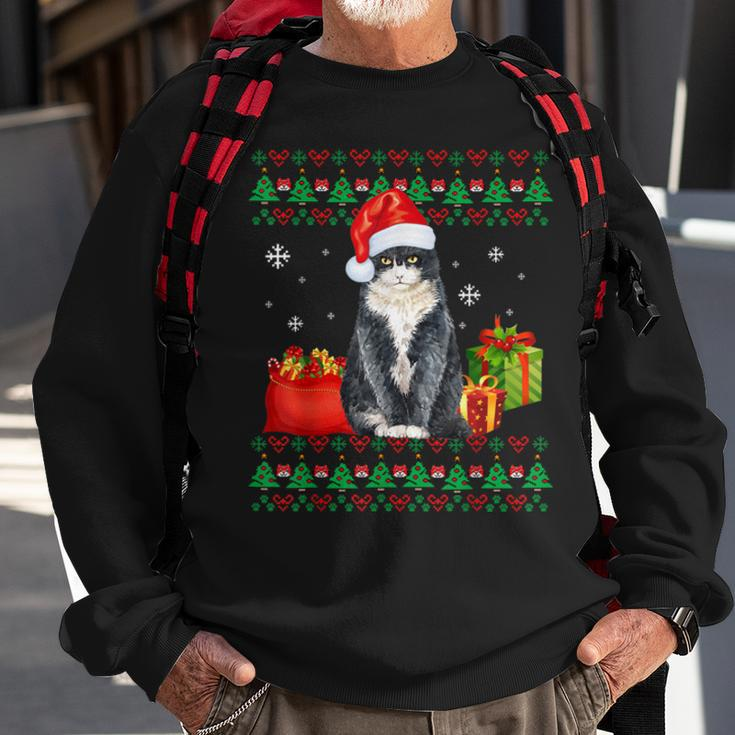 Merry Catmas Cat Ugly Christmas British Shorthair Mom Dad Sweatshirt Gifts for Old Men