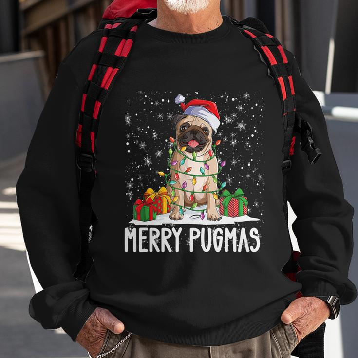 Merry Pugmas 2022 Xmas Pug Christmas Party Pug Lover Tshirt V2 Sweatshirt Gifts for Old Men