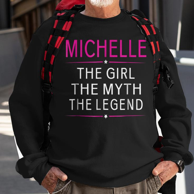 Michelle The Girl The Myth The Legend Name Kids Sweatshirt Gifts for Old Men