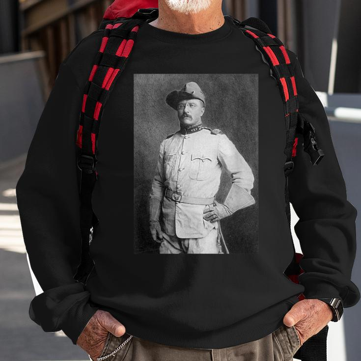 Military Uniform Vintage Theodore Teddy Roosevelt Sweatshirt Gifts for Old Men