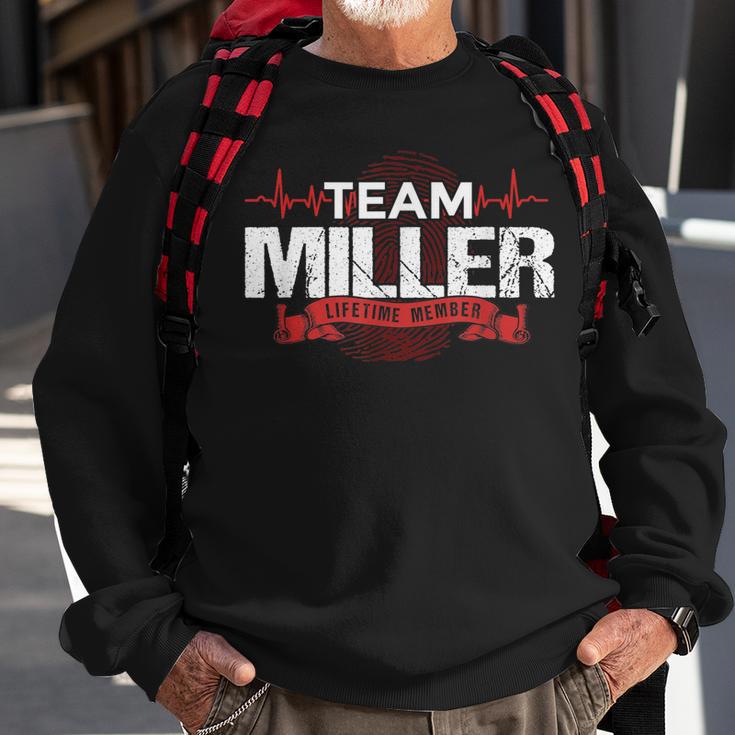 Miller Team Familientreffen Dna Herzschlag Geschenk Sweatshirt Geschenke für alte Männer