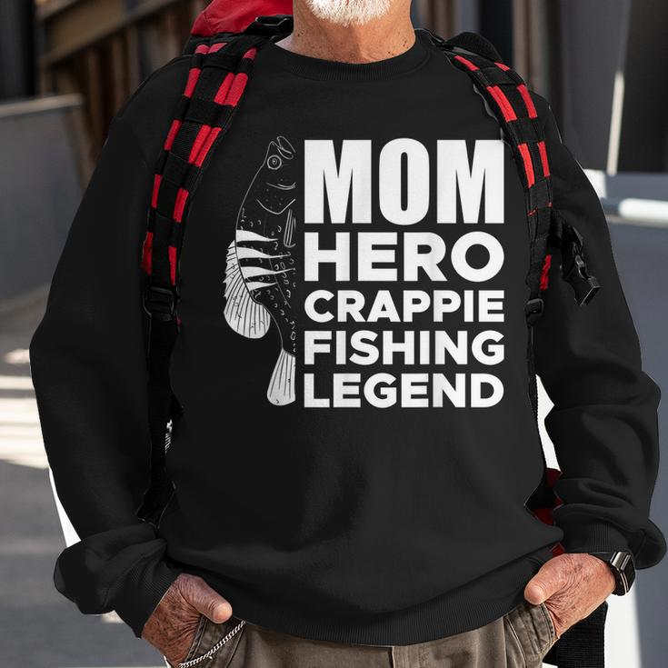 Mom Hero Crappie Fishing Legend Muttertag V2 Sweatshirt Geschenke für alte Männer