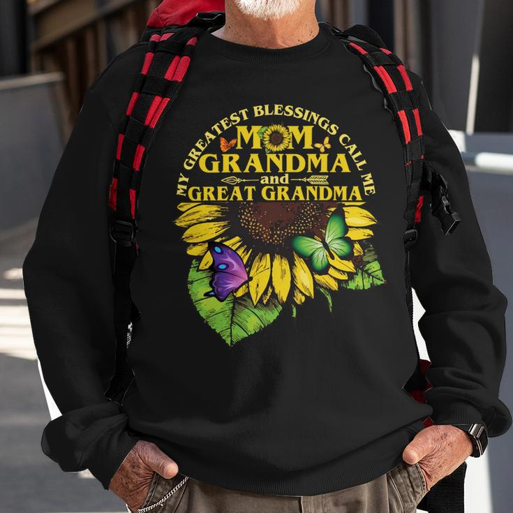 Mother Grandma My Greatest Blessings Call Me Mom Grandma Great Grandma 50 Mom Grandmother Sweatshirt Gifts for Old Men