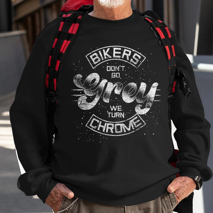 Motorradfahrer Werden Nicht Grau Motorrad Lustiges Biker Sweatshirt Geschenke für alte Männer